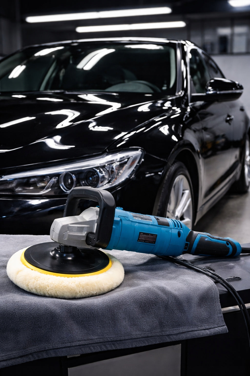 Car Polisher 3200W BOXER Adjustable 1-7 + Polishing Set 180mm Manufacturer code BX-3217