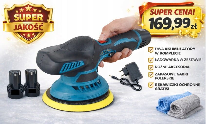 Car Polisher Eccentric 125mm 2x Aku Varnish Kit Auto Manufacturer code 546354654354