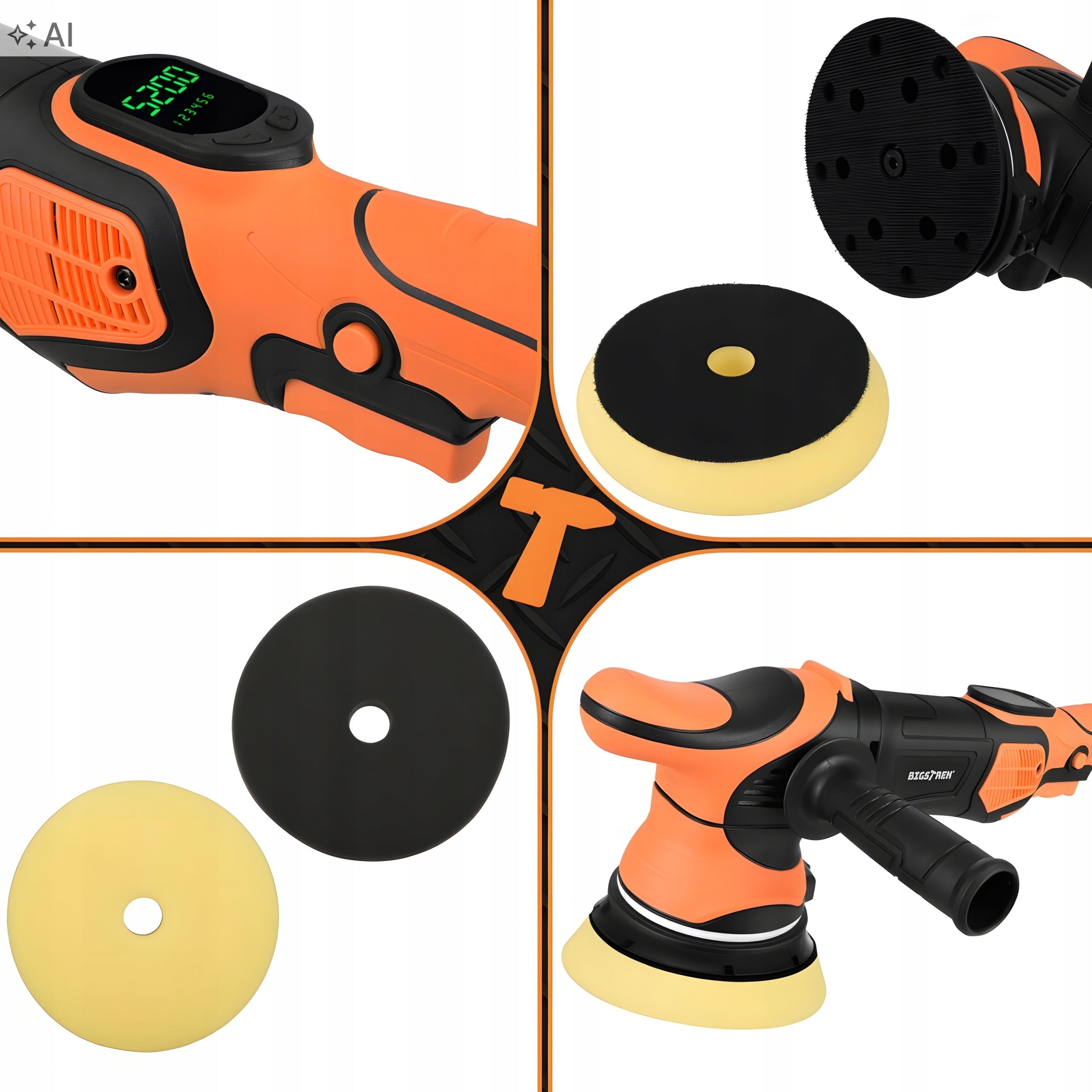 Car Polisher Set Polishing Machine Eccentric Adjustment Roller Manufacturer code mimośrodowa orbitalna dual action detailing