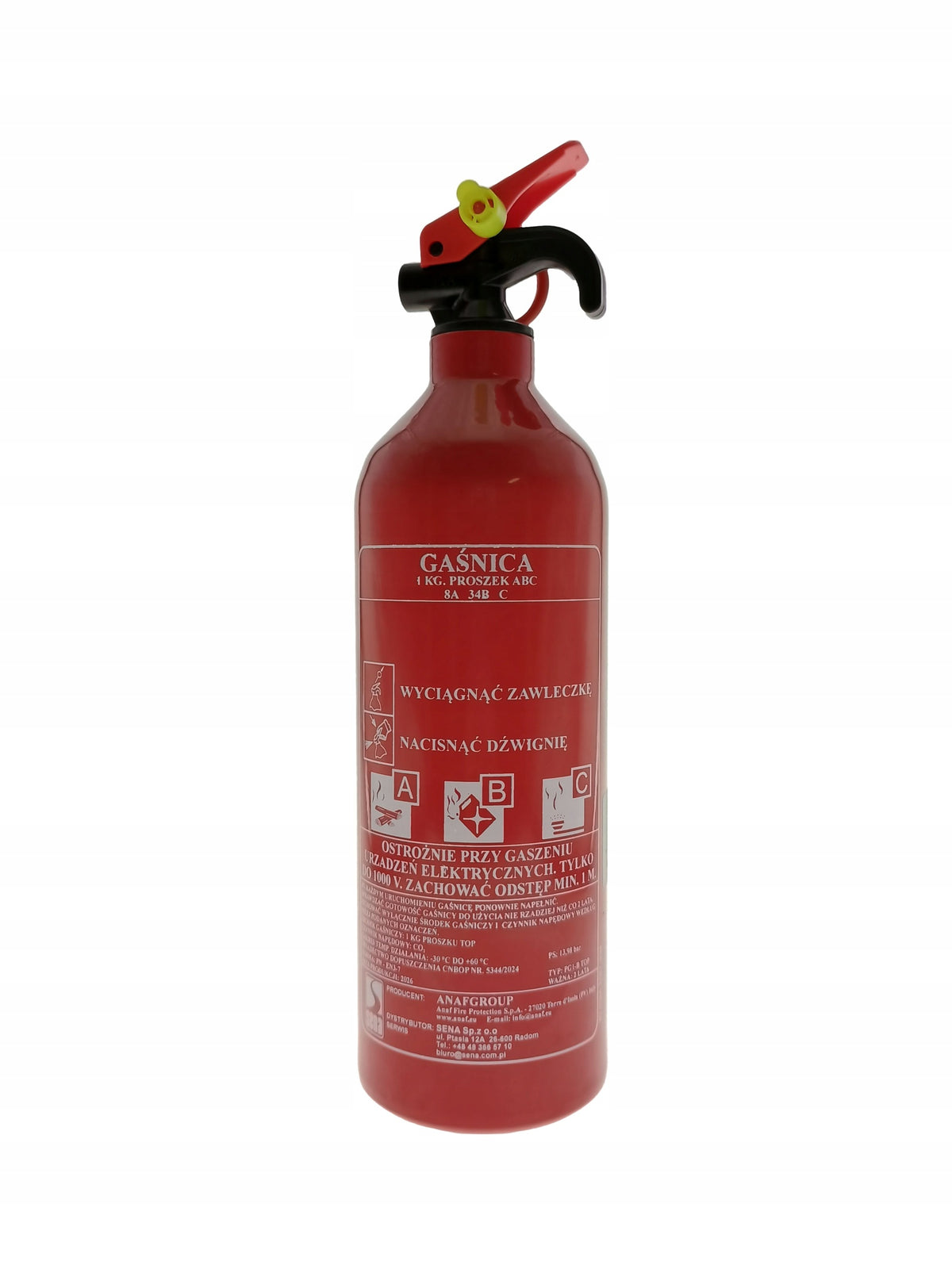 Car Powder Fire Extinguisher 1kg ABC legalization to 2028