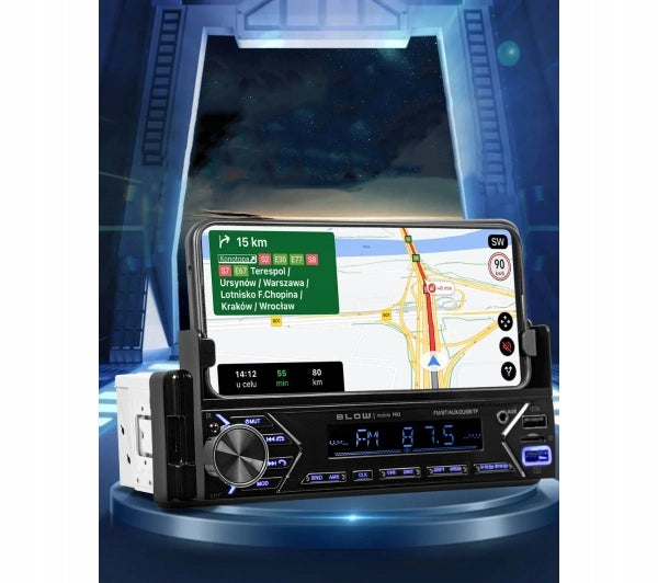 Car Radio 1DIN BLOW mobile PRO USB SD Bluetooth Phone Holder Model MOBILE PRO