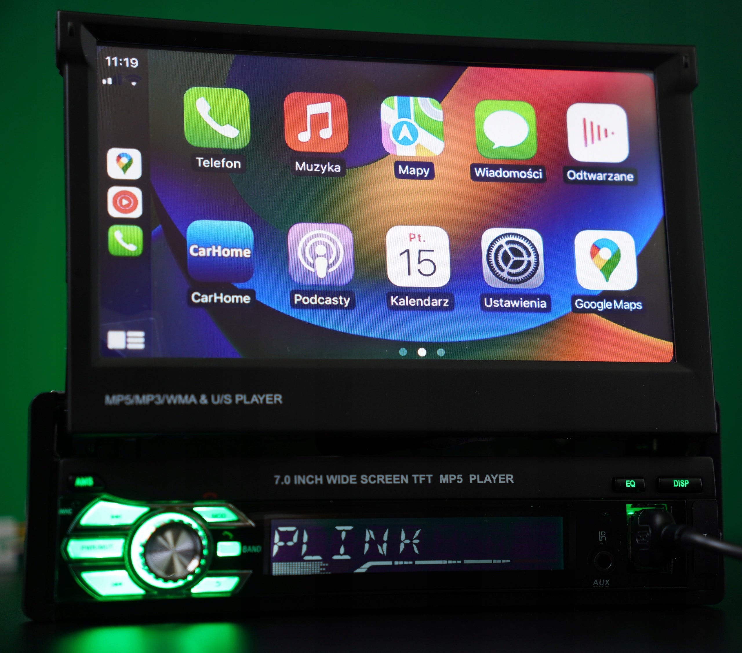 Car Radio 1DIN Retractable Touch Screen 7" Brand no brand