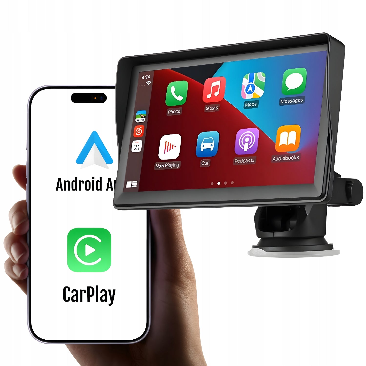 Car Radio 7" CarPlay Android Auto Wireless FM BT AUX + Camera Manufacturer code Venarte