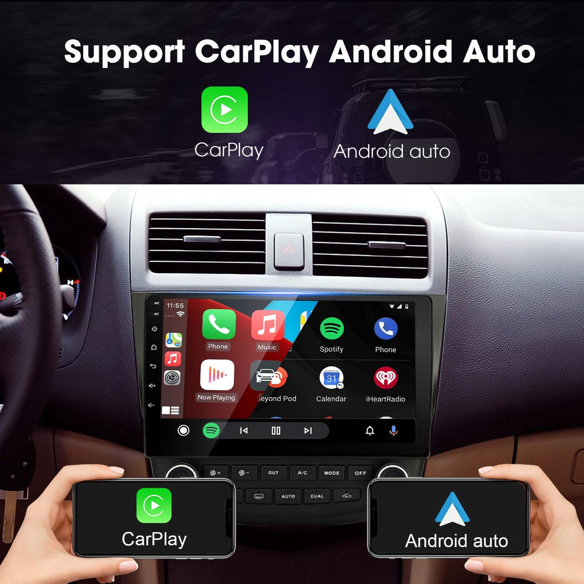 Car Radio 9 Cali GPS CarPlay Android Auto Honda Accord Brand no brand