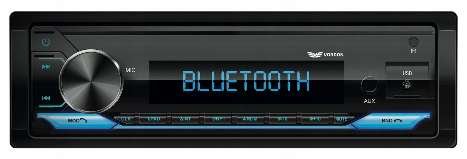 Car Radio Bluetooth MP3 SD High Power 4x60W Vordon HT-195BT