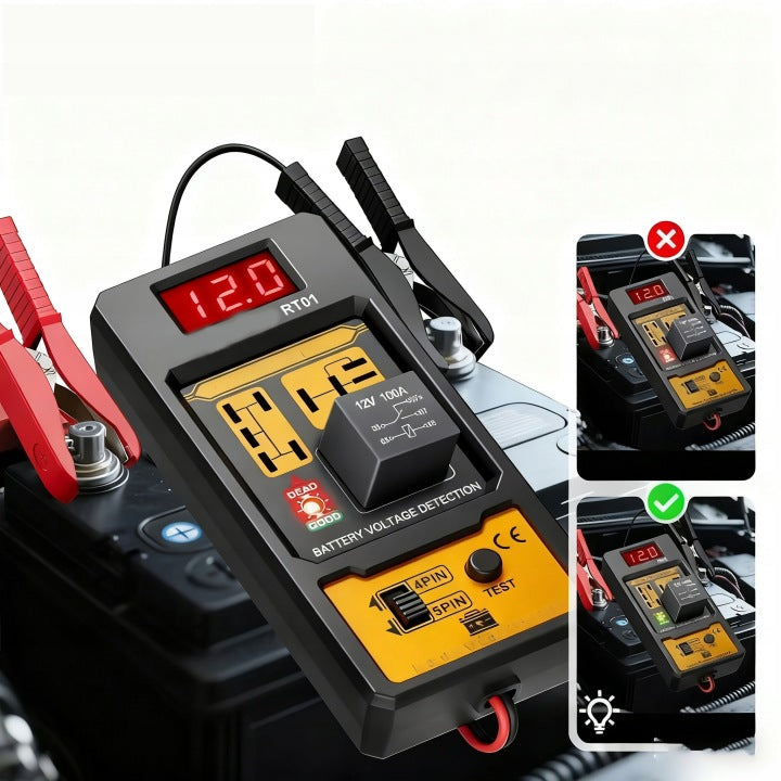 Car Relay Tester Lightweight Portable Accurate Compact 12V Manufacturer code 6932586034909