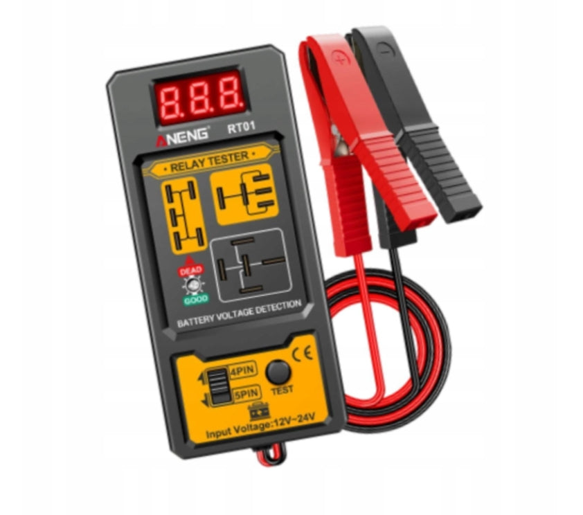 Car Relay Tester Lightweight Portable Accurate Compact 12V