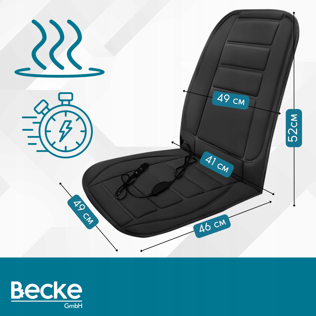 Car Seat Heating Mat Black Heated Seat Brand no brand