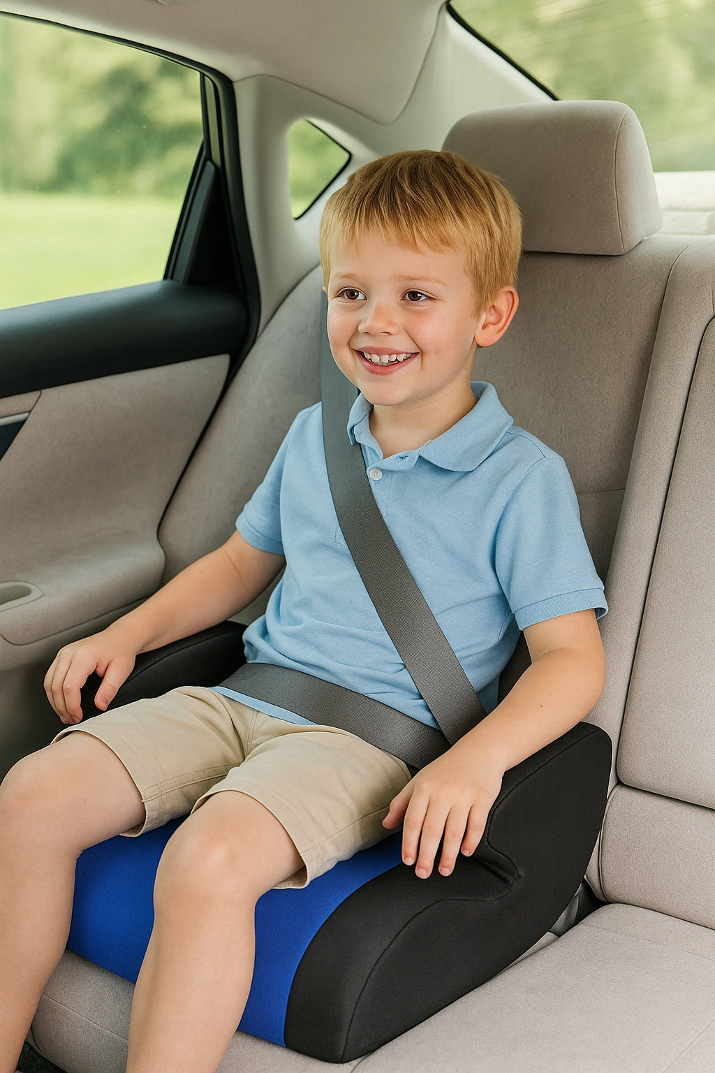 Car Seat for Elderly Children Stand Blue for Car Manufacturer code FOTELIK SAMOCHODOWY