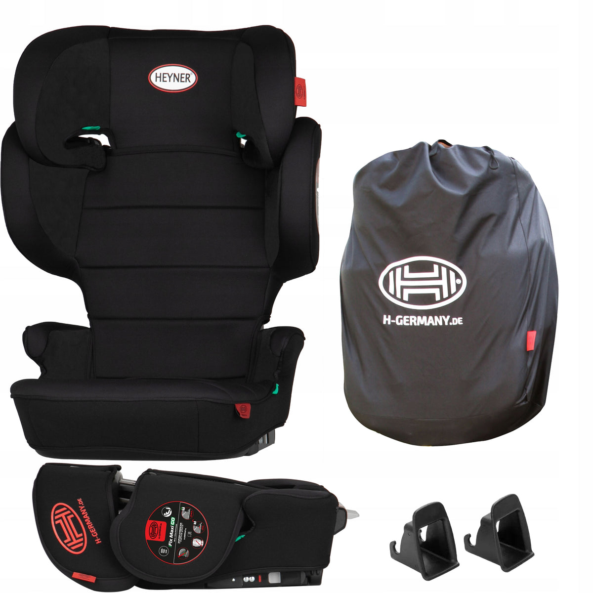 Car Seat i-Fix Maxi Go Folding with Bag 15-36kg BLACK HEYNER
