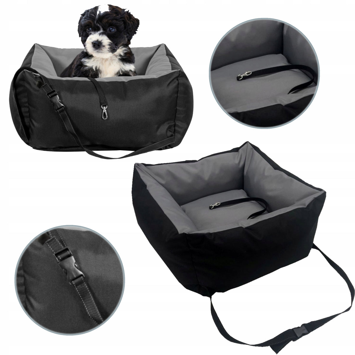 Car Transporter for Cat Dog Seat Car Mat Grey 55cm