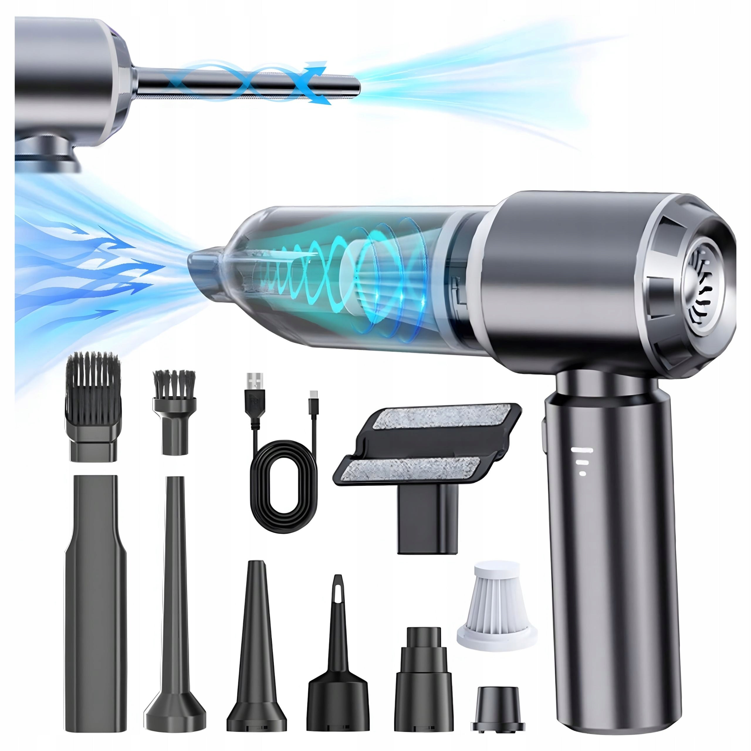 Car Vacuum Cleaner Handheld Small Wireless Blower Powerful 16000Pa 3in1