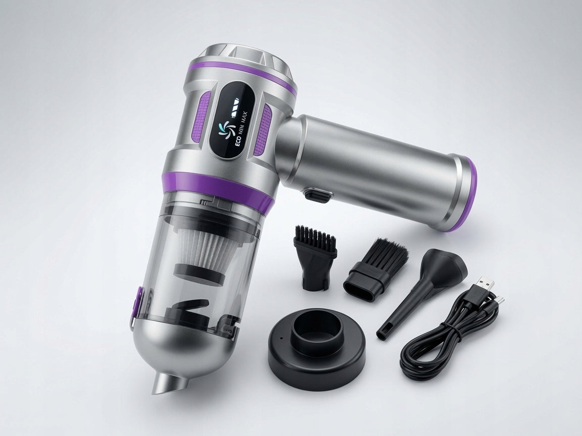 Car Vacuum Cleaner Wireless 20000PA 4in1 + USB-C + Accessories