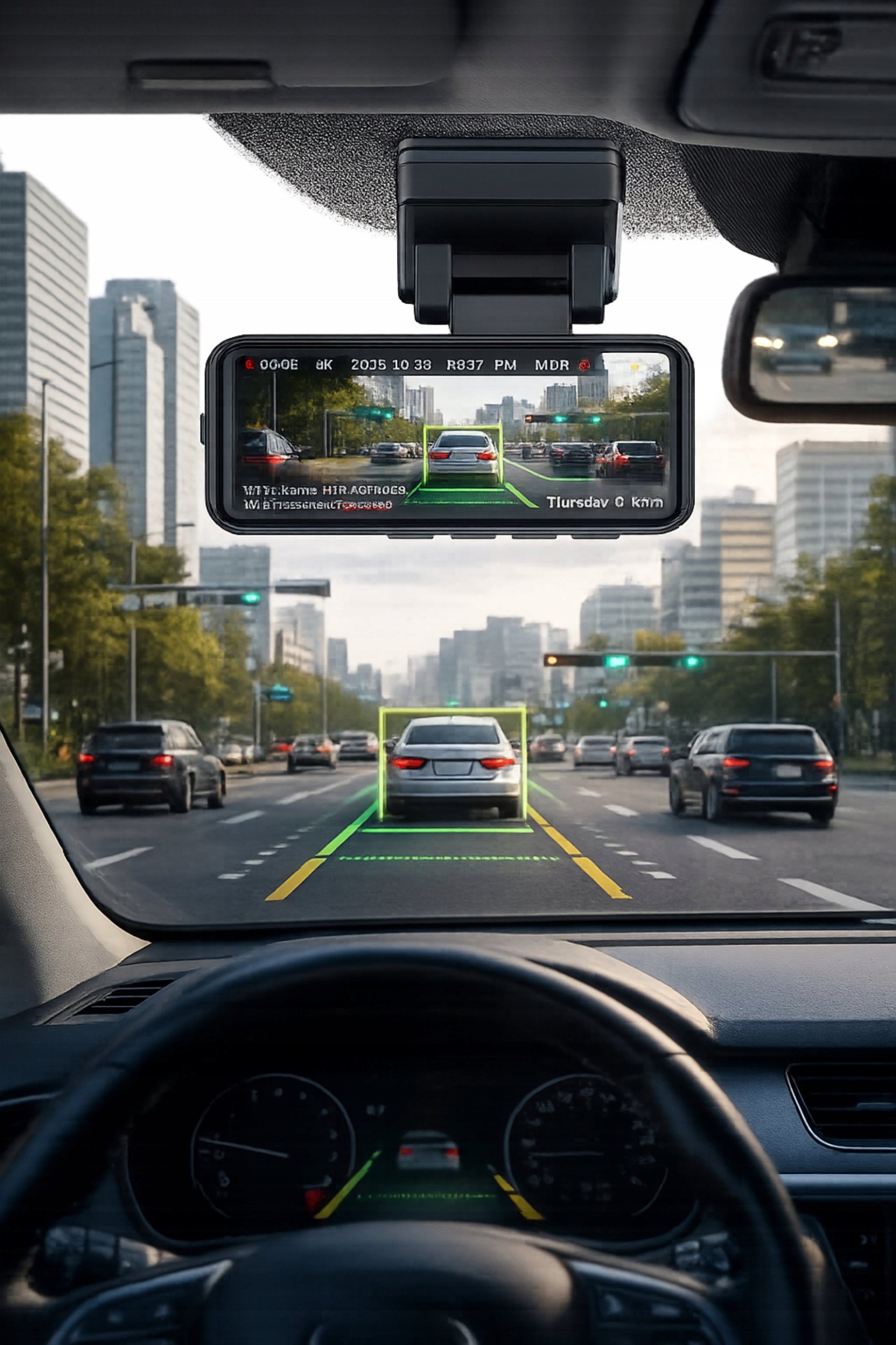 Car Video Recorder 4K GPS WiFi Camera Front Rear ADAS G-Sensor Model A8