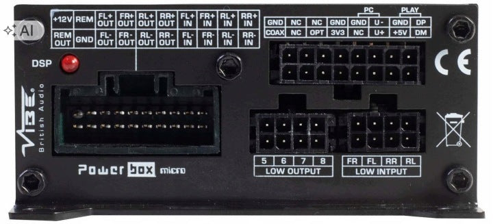 Car amplifier DSP 4-channel Plug&Play BMW 2001r.VIBE POWERBOX65.4 Manufacturer code POWERBOX65.4 DSP bmw 59210