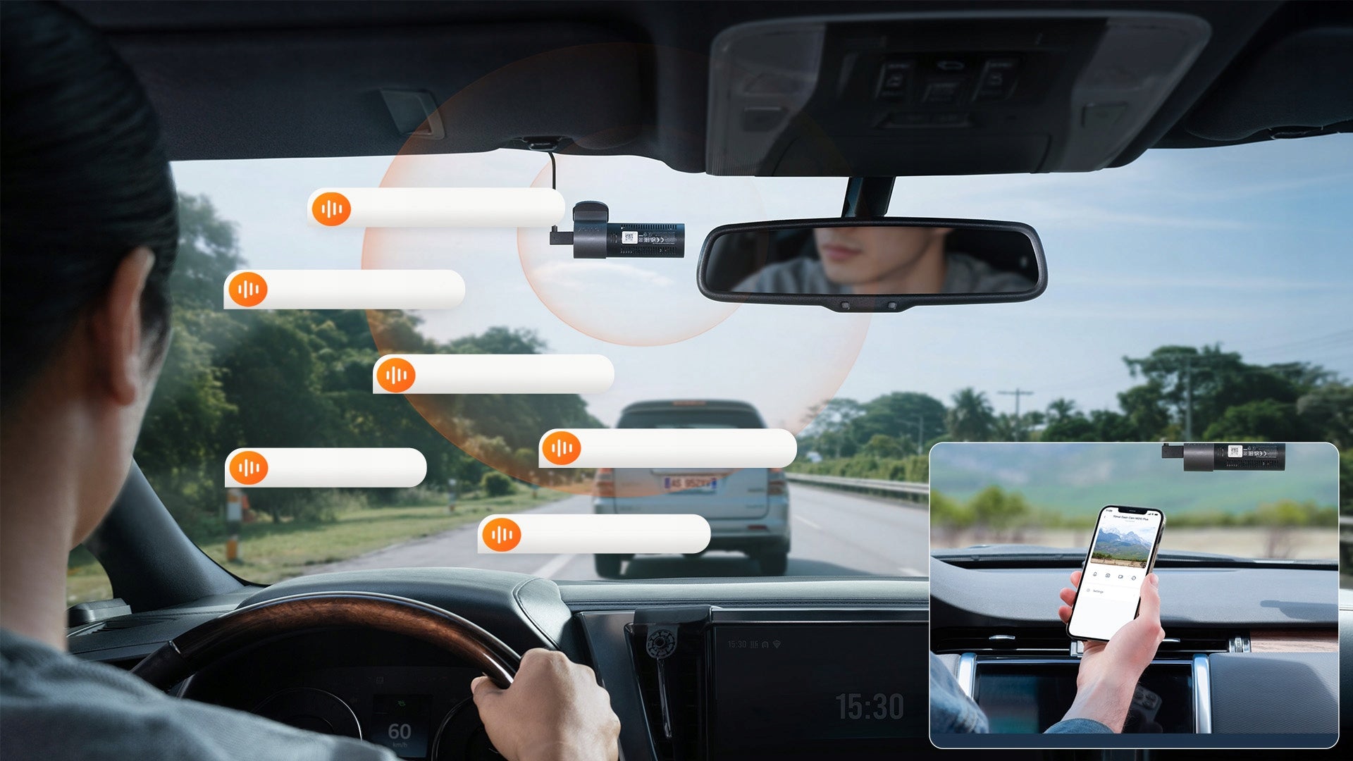 Car camera 70mai M310 Plus 4K lens 360° + collision form Manufacturer code 70mai M310 4K Dash Cam Plus
