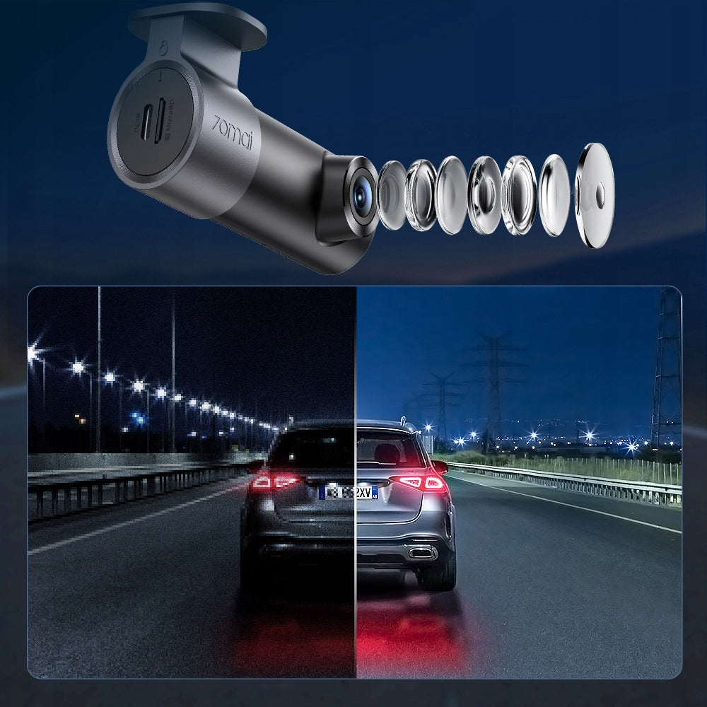 Car camera 70mai M310 Plus 4K lens 360° + collision form Model 70mai M310 4K Dash Cam Plus