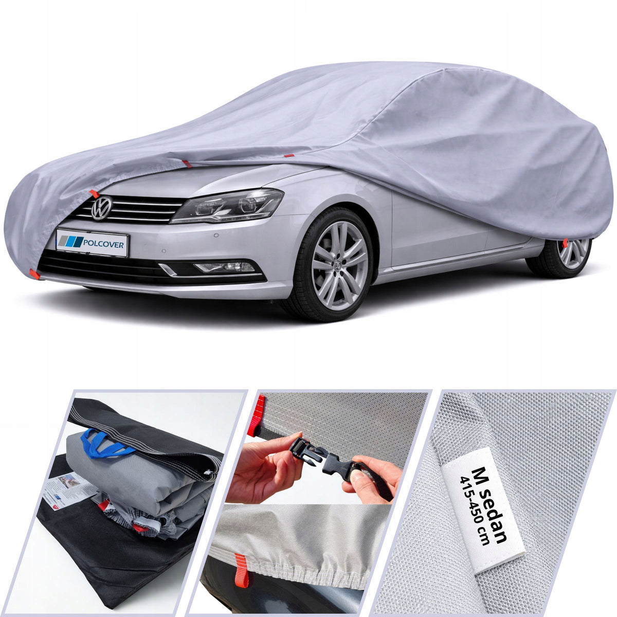 Car cover 4w for car r. M sedan 415-455cm 4layer PREMIUM+PAS