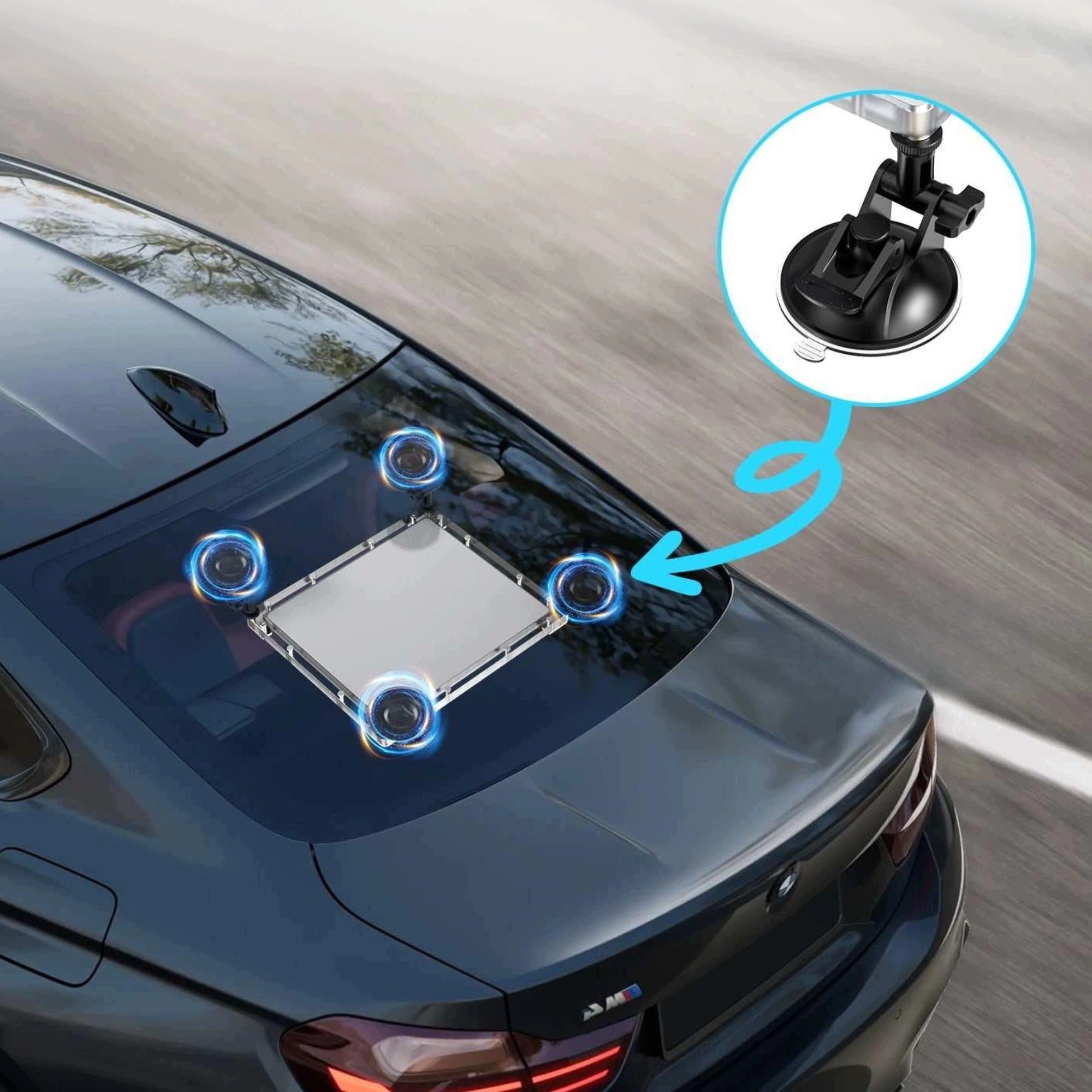 Car holder for Starlink Mini 2in1 housing Spacetronik for suction cups Packaging status original