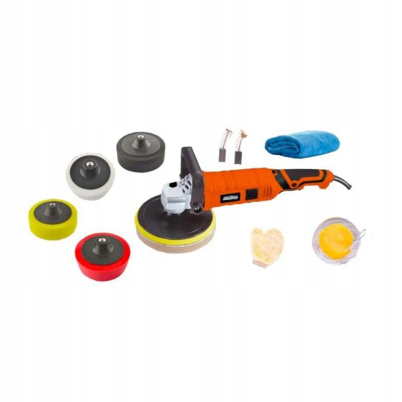 Car polisher 2650W 180mm polishing set XXL discs