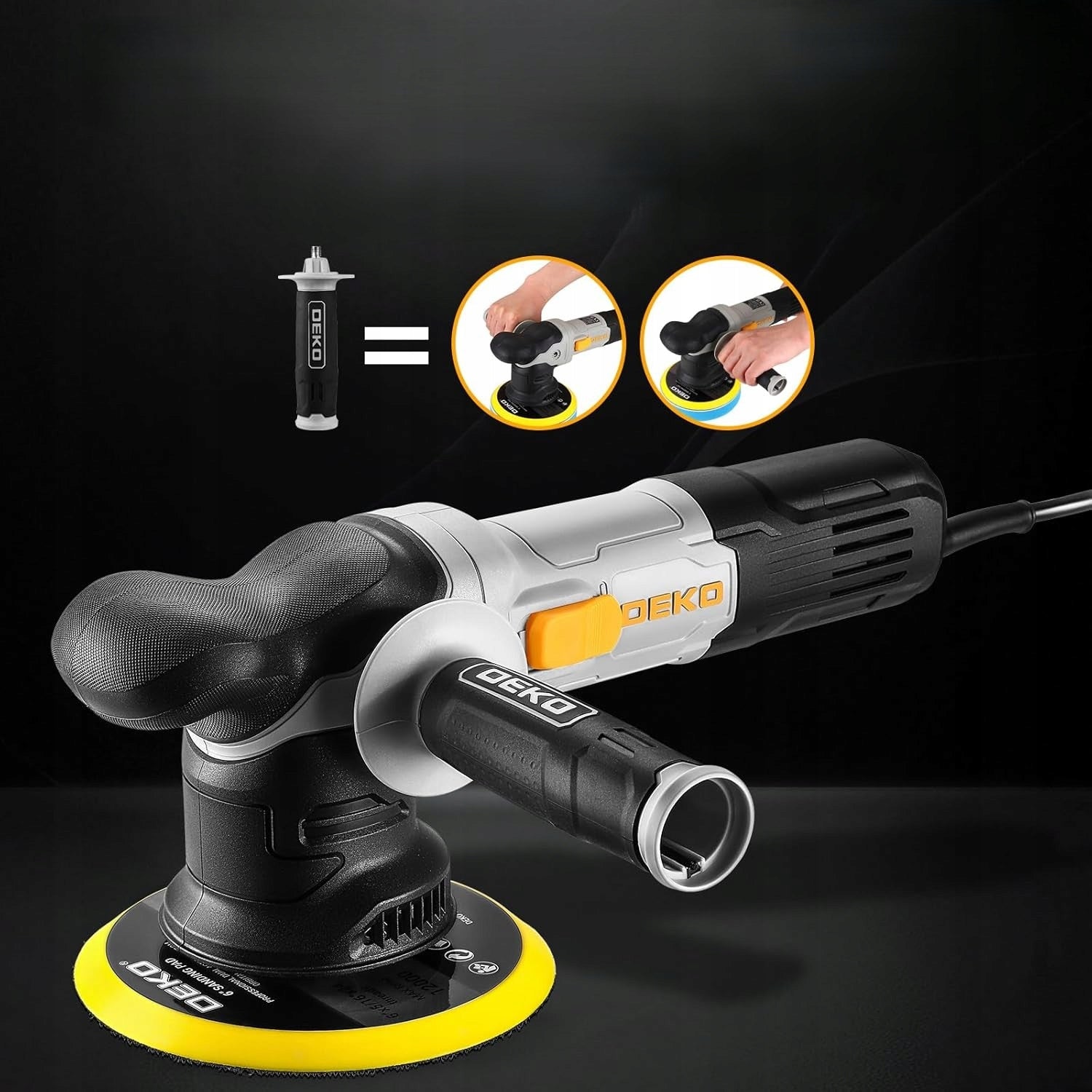 Car polisher DEKOPRO 800 W 1800–5500 rpm 150 mm 6 Speeds+PADS Brand no brand