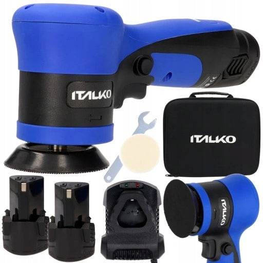 Car polisher Italko 75mm 12V mini cordless grinder auto