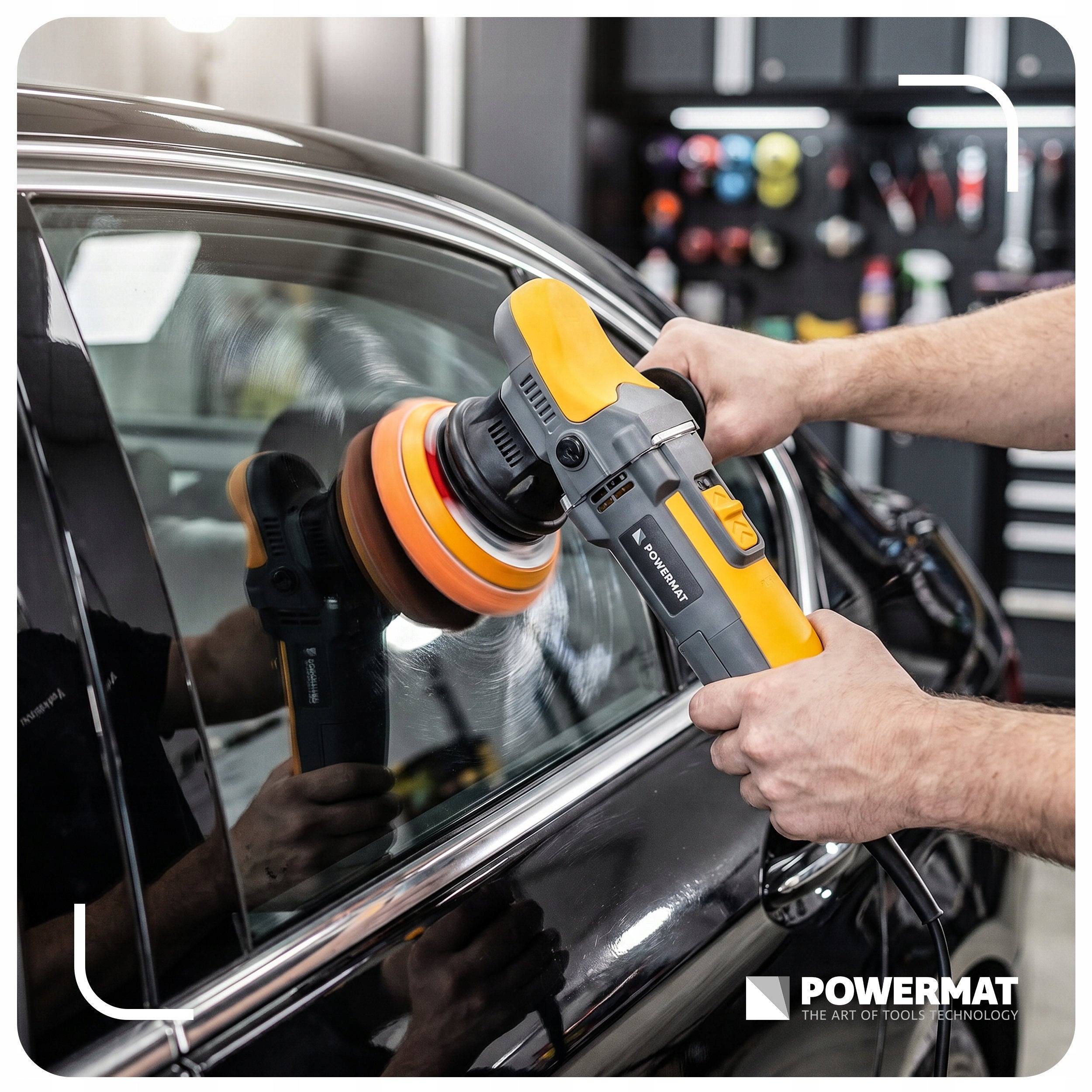 Car polisher Powermat 750 W 125 mm speed control Brand Powermat