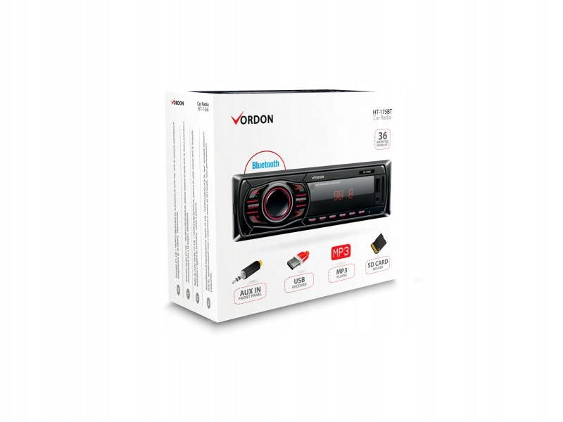 Car radio 1DIN Bluetooth MP3 AUX USB 4x45W Vordon HT-175U LONDON Manufacturer code 5904119281082