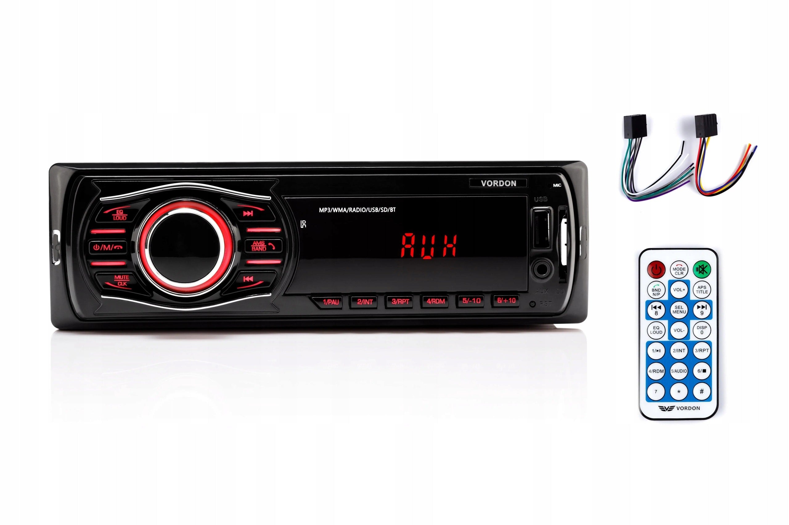 Car radio 1DIN Vordon HT-175U London USB SD 4x60W Bluetooth
