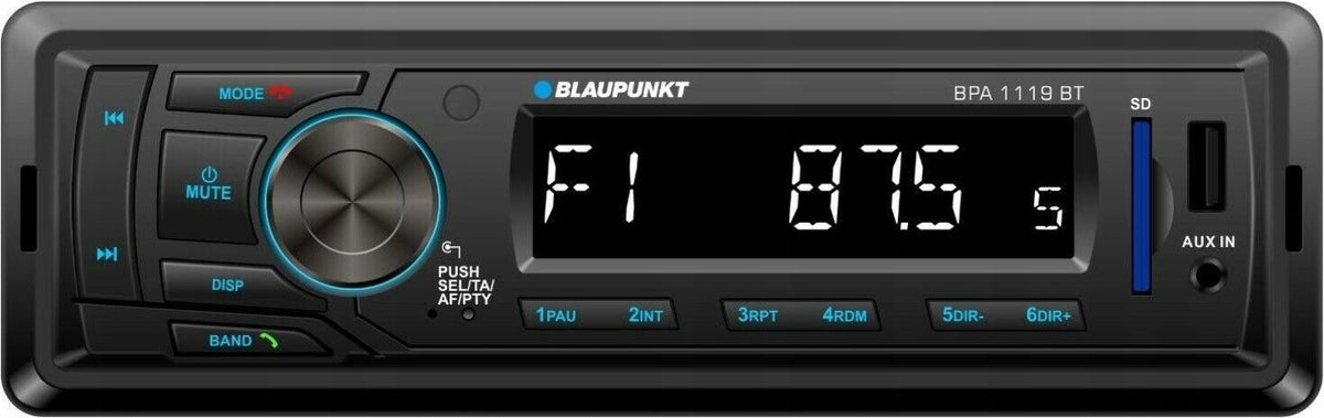 Car radio Bluetooth MP3 USB SD AUX 12V RCA - Blaupunkt BPA1119BT