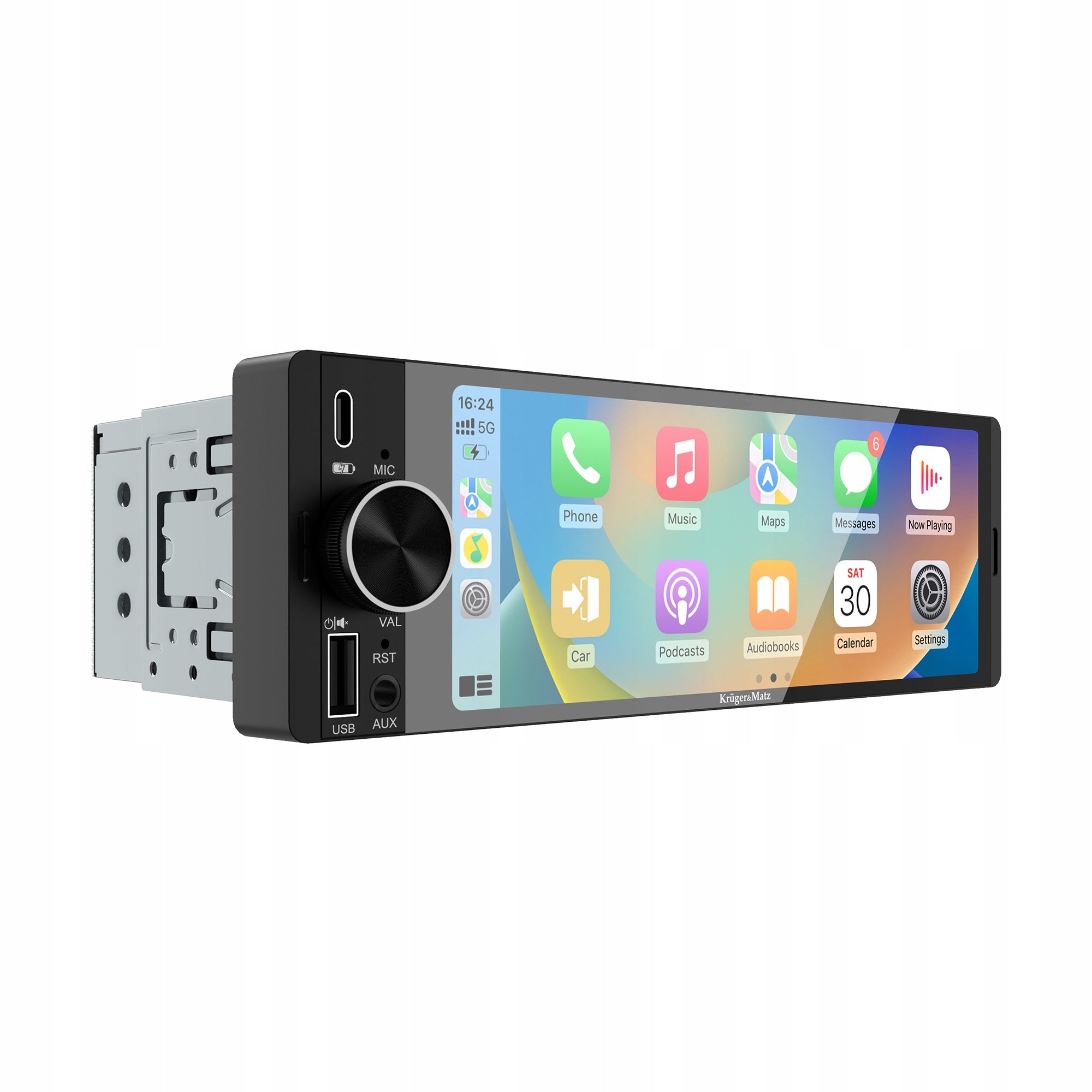 Car radio Kruger&Matz KM2016 CarPlay/AndroidAuto 6,3” USB 1DIN Brand Kruger&Matz