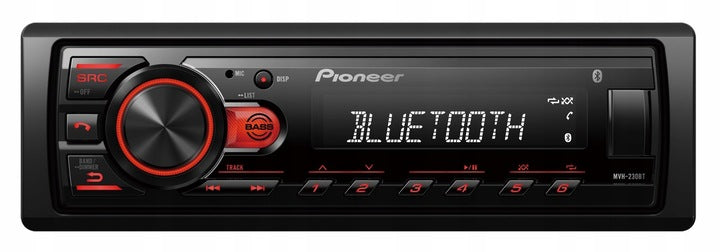 Car radio MP3 FLAC USB Bluetooth - Pioneer MVH-230 by DSX-A410BT Packaging status original