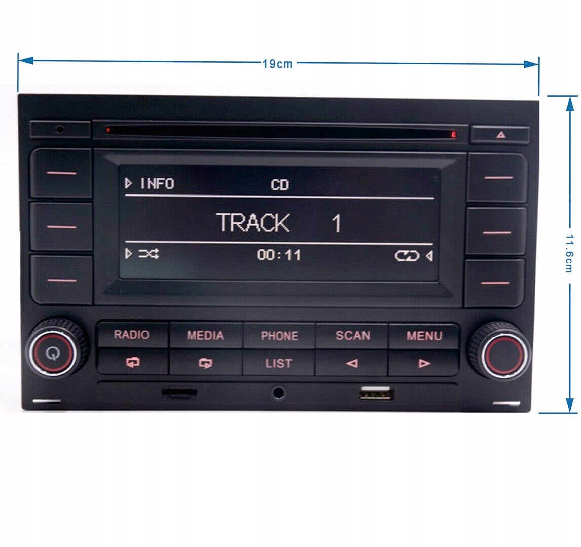 Car radio VW RCN210 Bluetooth CD USB SD for Golf 4 polo Passat B5 6 Manufacturer code 6975616841542