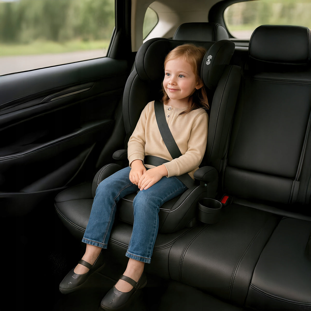 Car seat 15-36kg ISOFIX Tulano STAND i-Size 100-150CM black Packaging status original