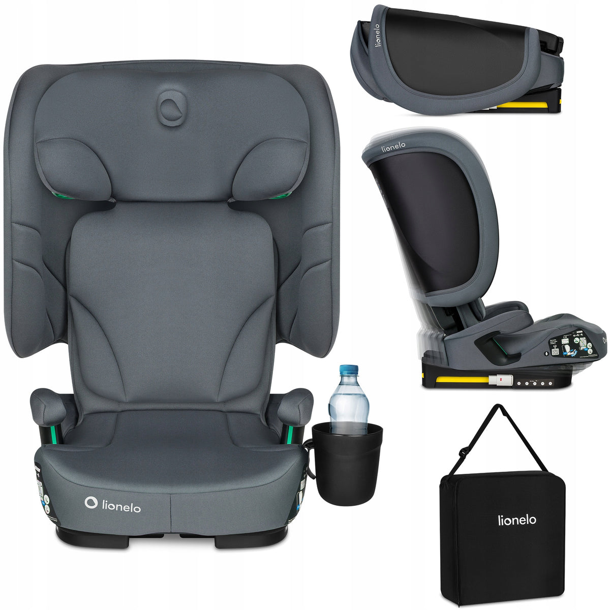 Car seat FOLDING 100-150cm ISOFIX 15-36kg WIDE Lionelo Orin Packaging status original