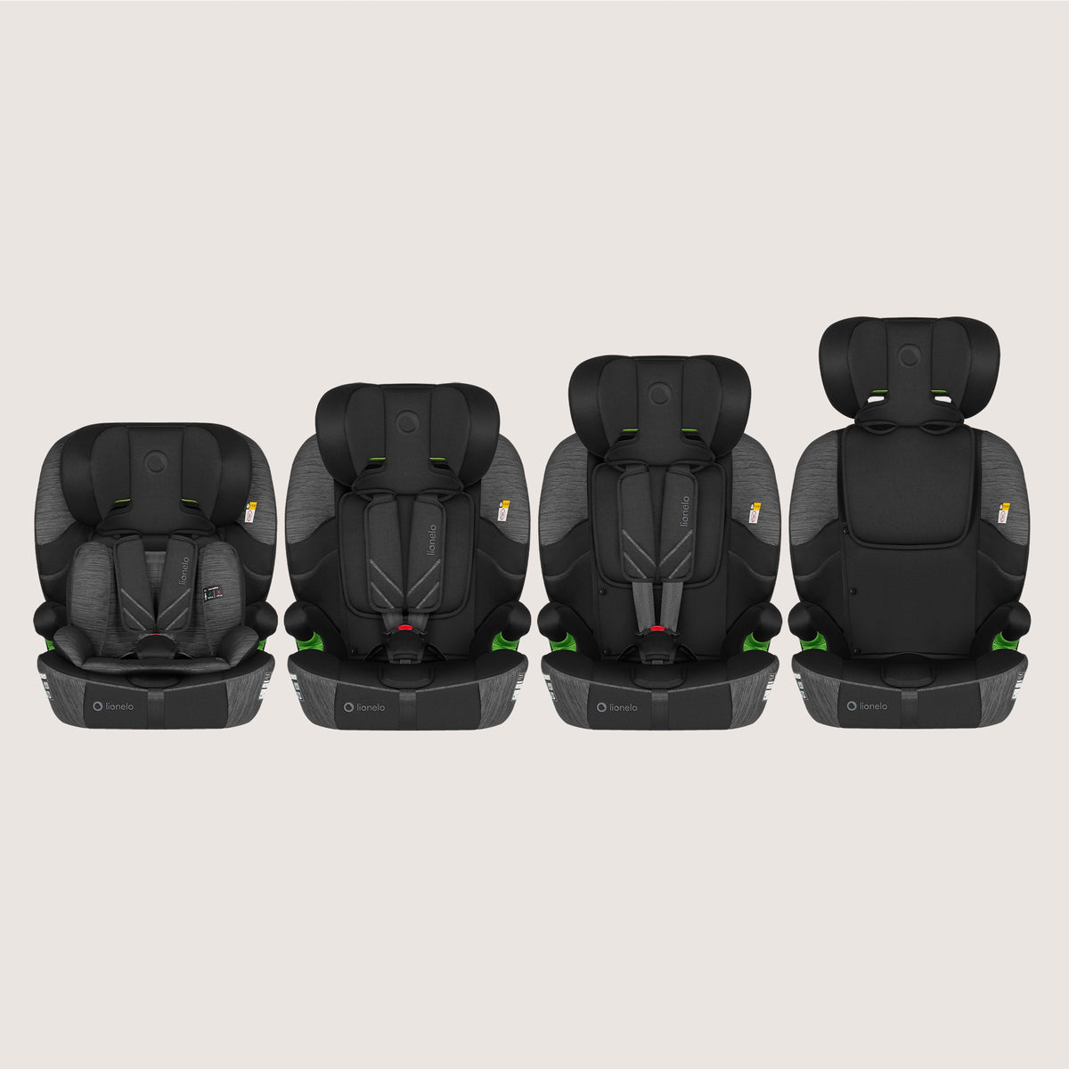 Car seat ISOFIX 76-150 cm 9-36 kg Lionelo LEVI FIX i-Size Manufacturer code LO-LEVI FIX I-SIZE GREY STONE