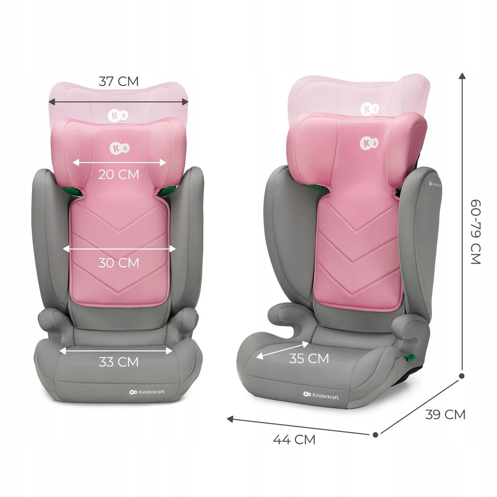 Car seat KinderKraft i-Spark i-Size 100-150 cm FOR SENIOR Manufacturer code KCISPA00PNK0000