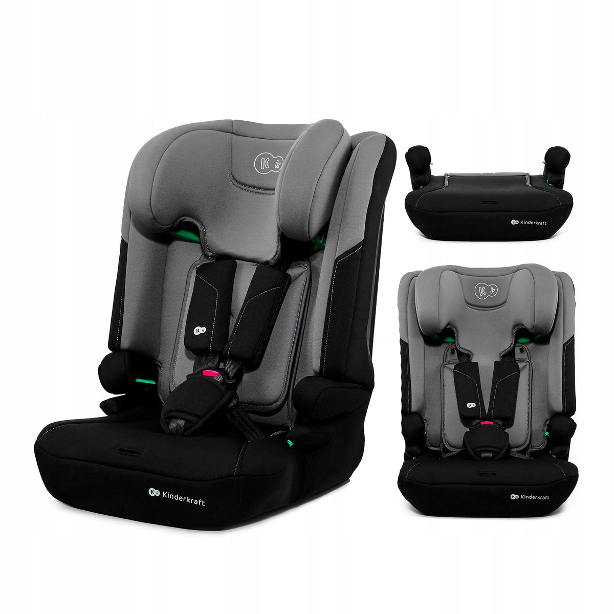 Car seat Kinderkraft I-COMFY 76-150 cm 9-36 kg i-Size Grey