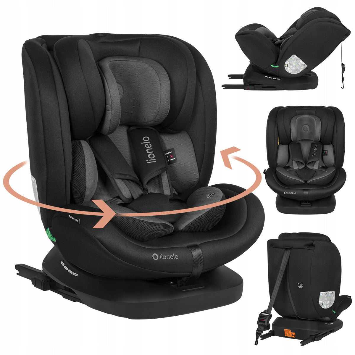 Car seat SWIVEL FRONT REAR isofix40-150cm Lionelo BASTIAAN Packaging status original
