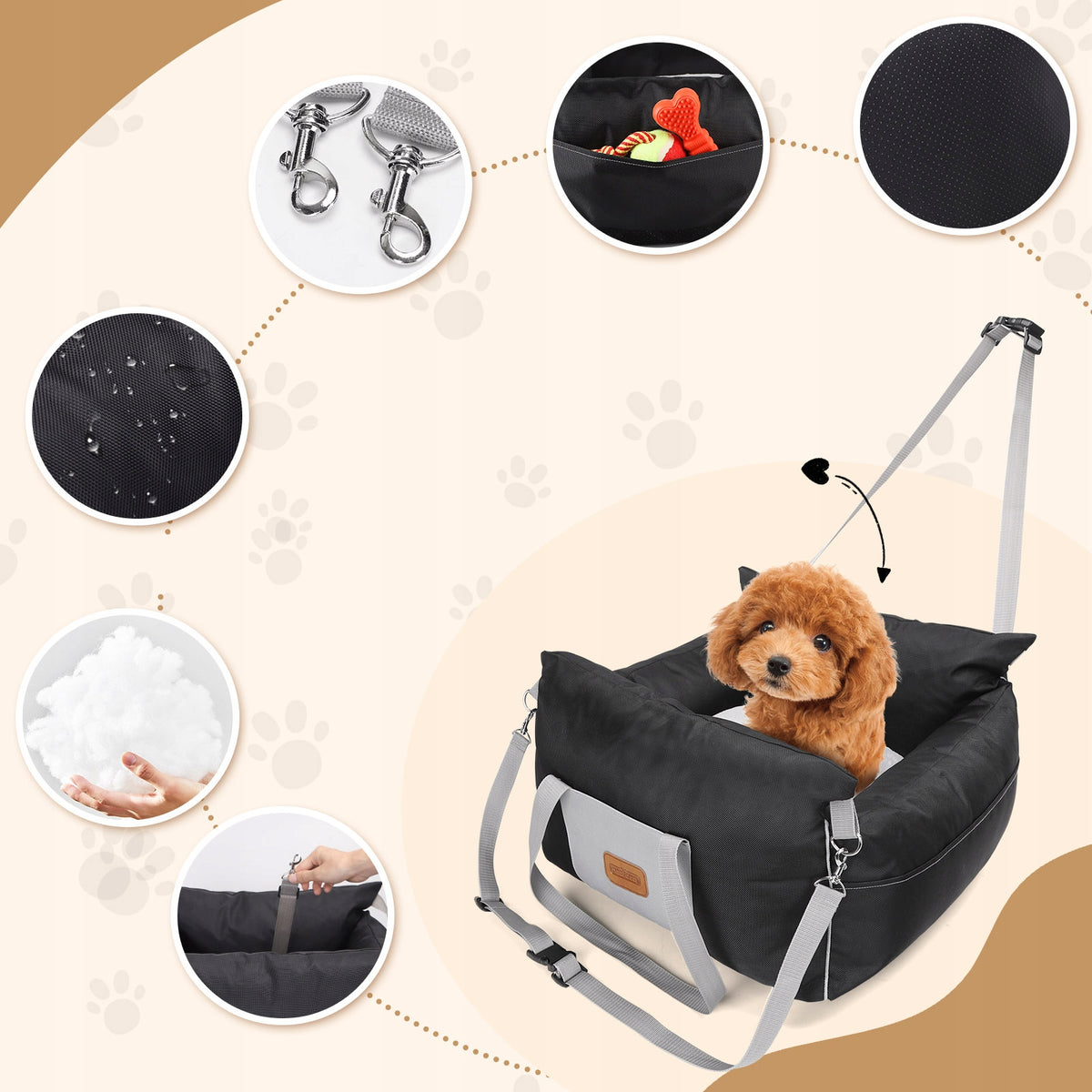 Car seat cat dog transporter SAFE 51cm M #1276 Manufacturer code B407072AV