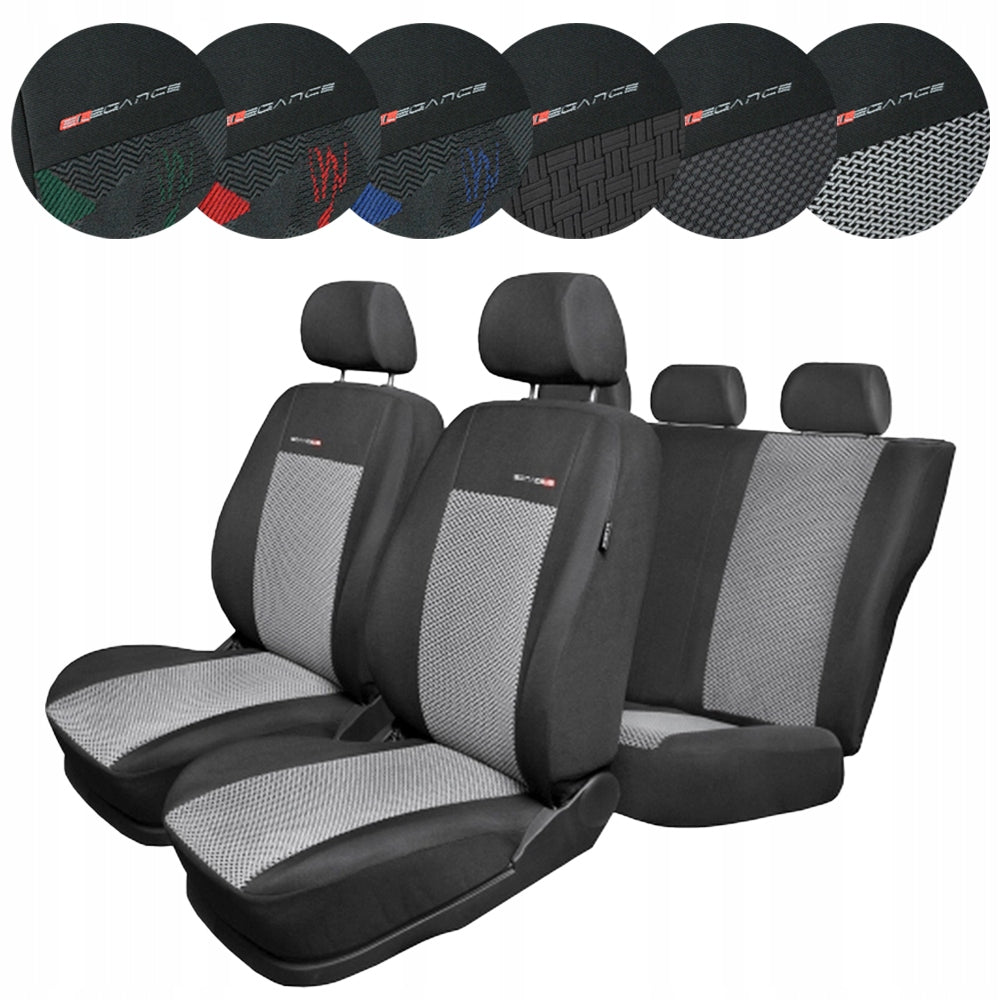 Car seat covers colors front + rear PATTERNS COLORS