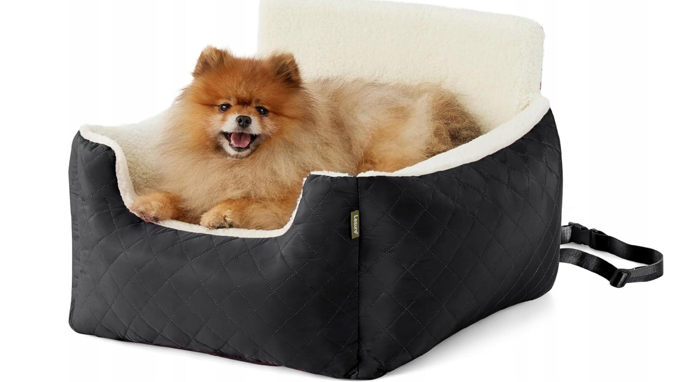 Car seat for small dogs Lesure zipped quilted black Manufacturer code 2023EU01Schwarz
