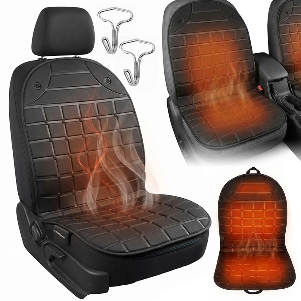 Car seat heater 12V heating mat black 49x42x54 cm