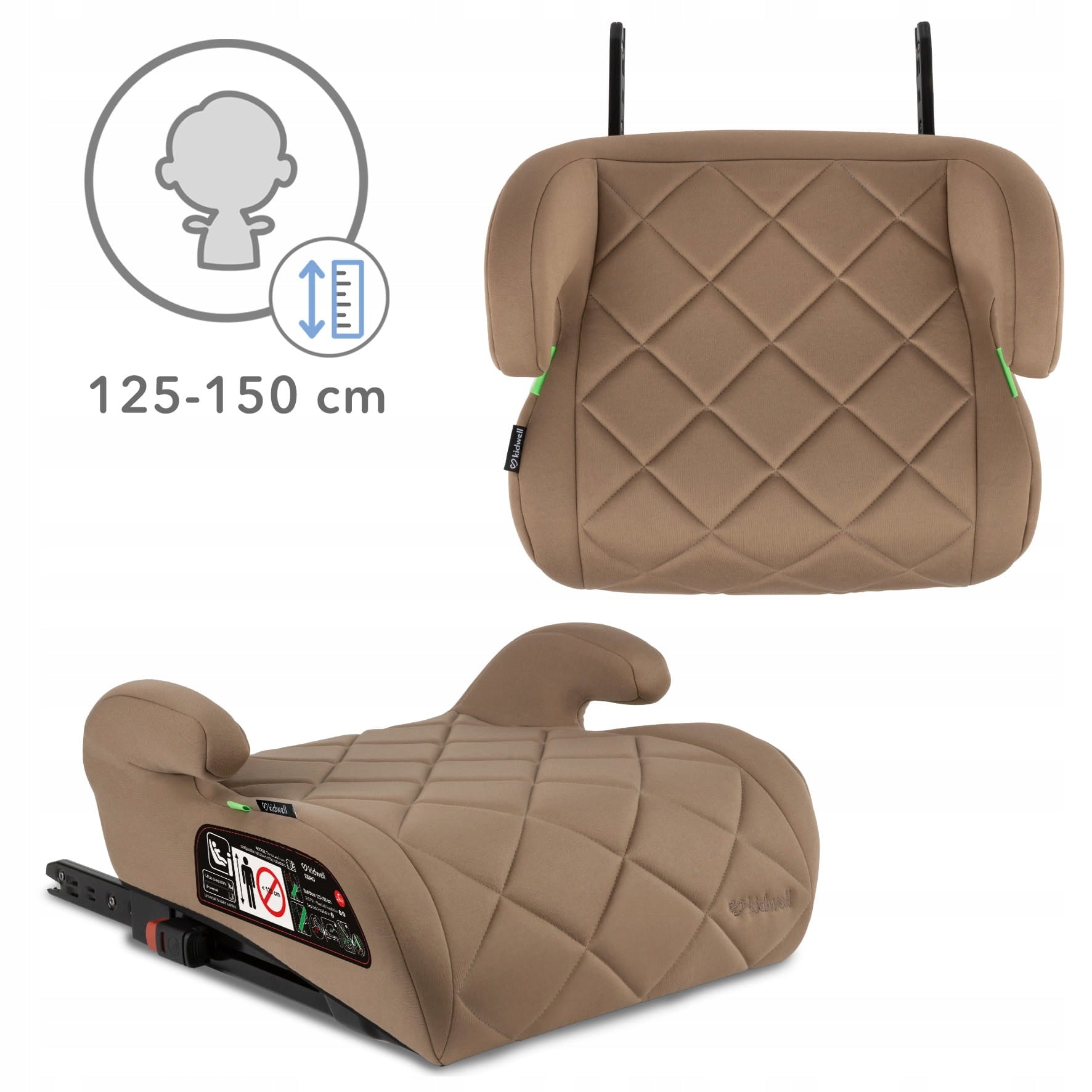 Car seat stand Kidwell REMO I-Size grey ISOFIX 125-150 cm Manufacturer code FOSAREM03A0