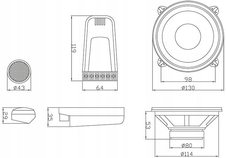 Car speakers BLOW VR-130 Manufacturer code 30-845