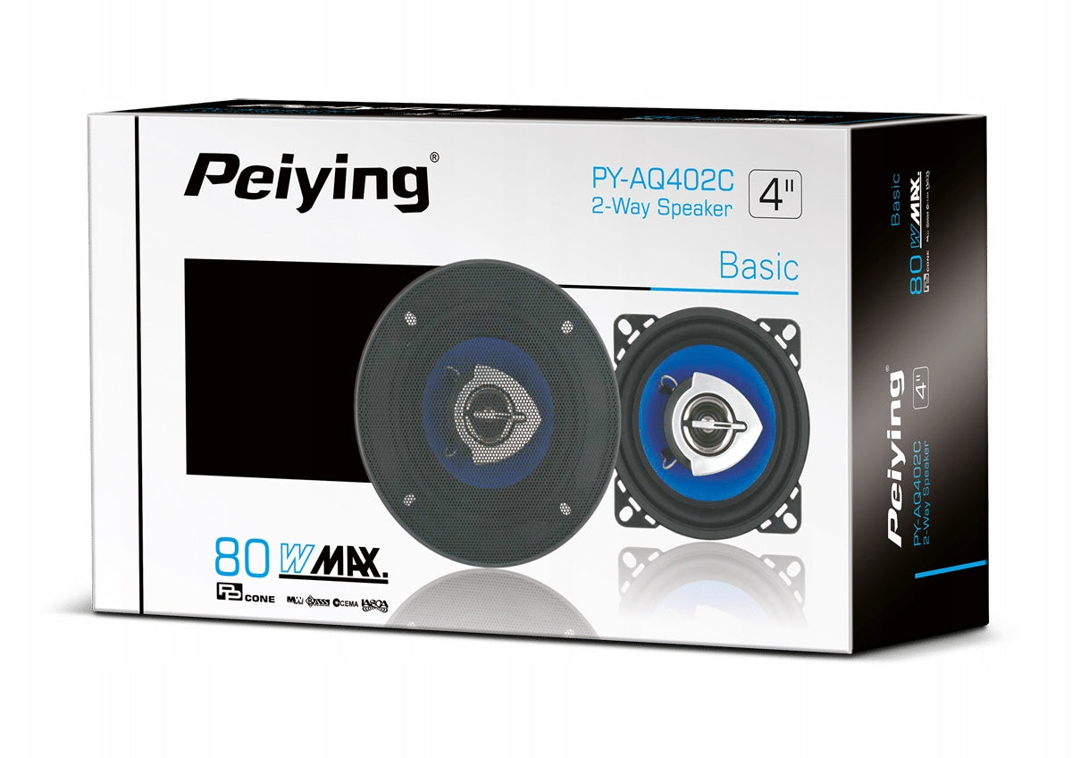 Car speakers PEIYING PYAQ402C 10cm 80W EAN (GTIN) 5901436701996