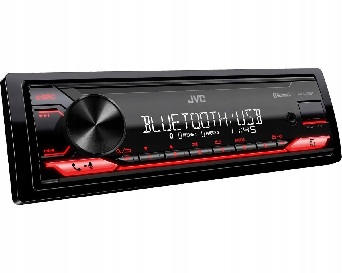 Car stereo 1DIN JVC KD-X282BT 4x50W Bluetooth USB Packaging status original