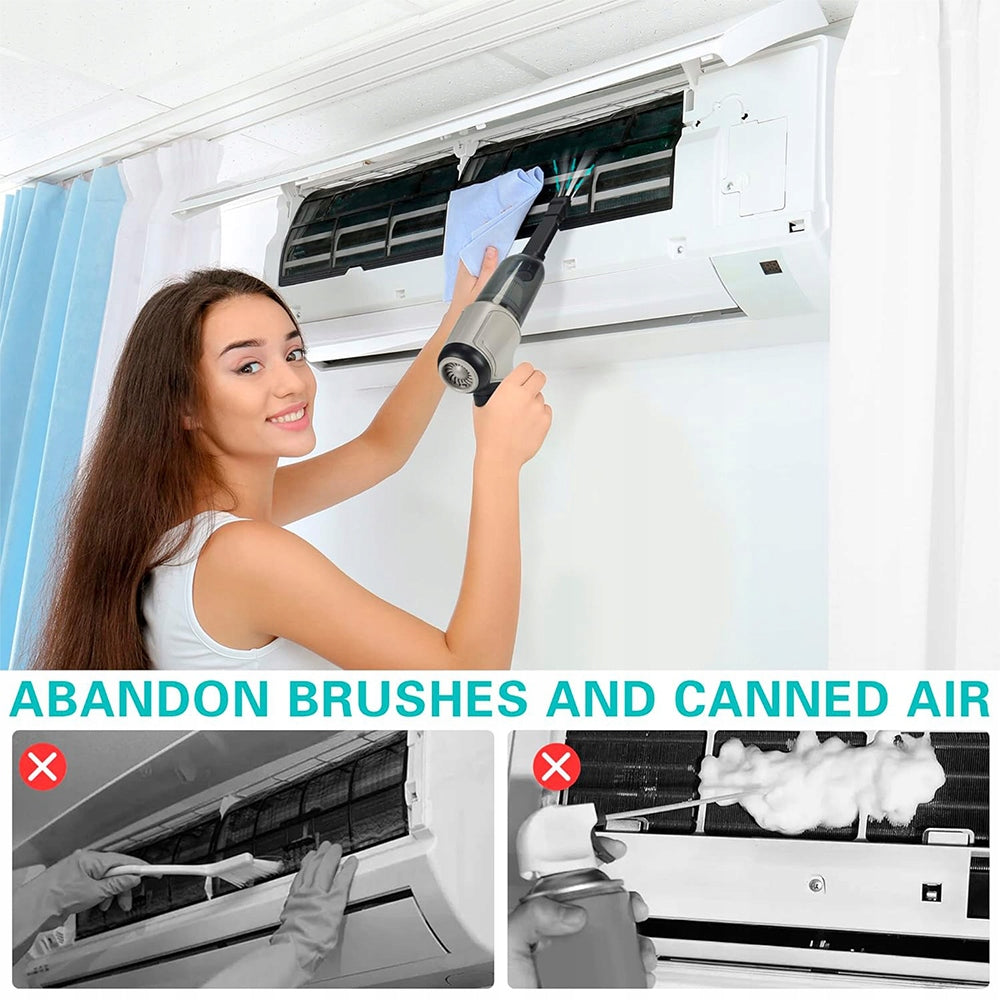 Car vacuum cleaner, Compressed Air Duster, Keyboard Cleaner for Office Packaging status original