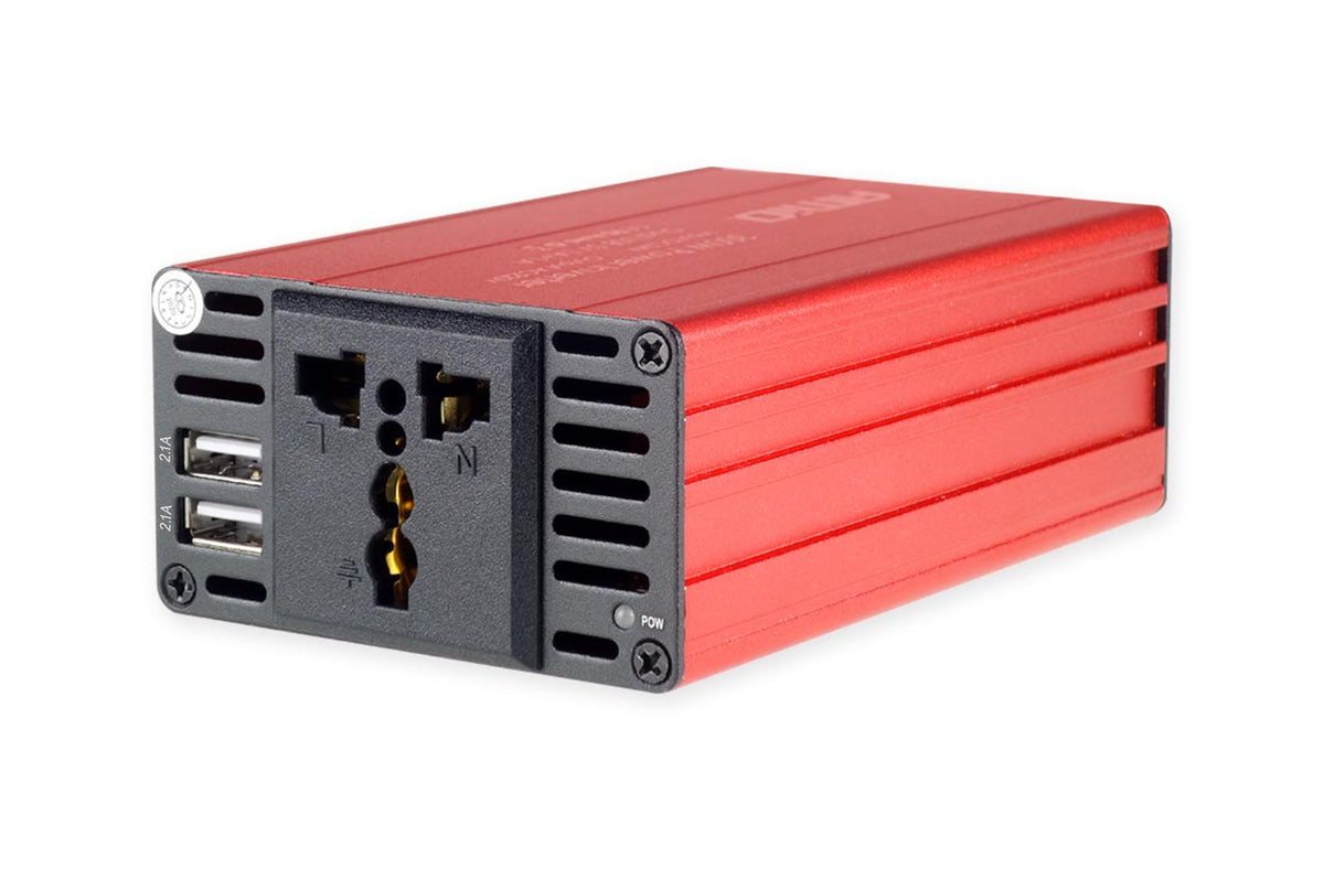Car voltage converter current 12V/220V 300W/600W 2xUSB Amio 02470 Effective power 300 W