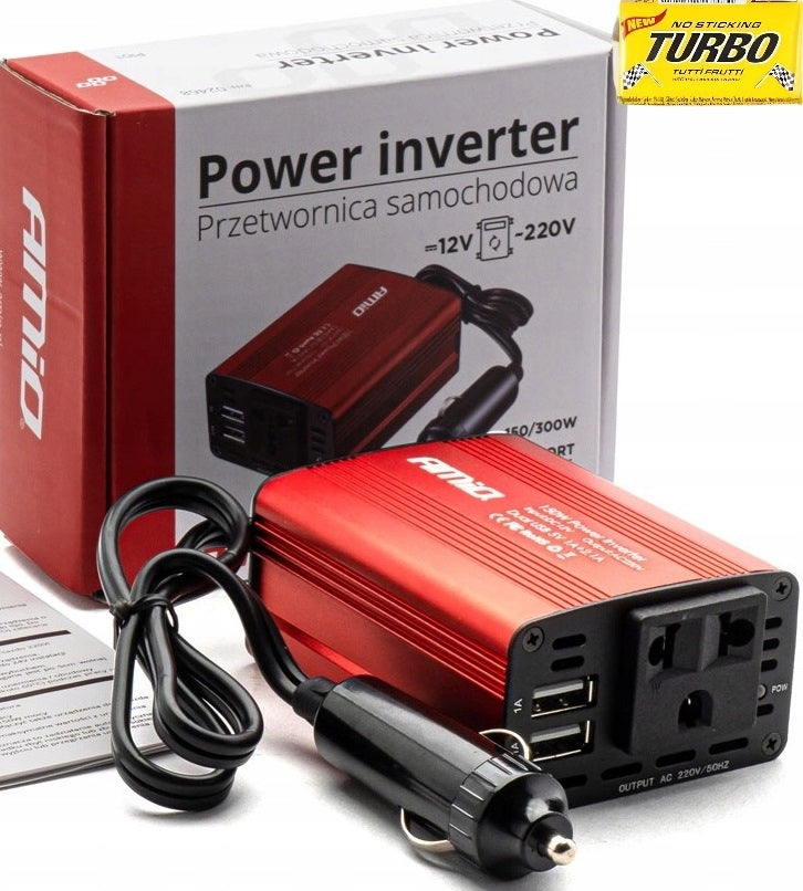 Car voltage converter for car on 12V 230V 150W